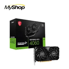 MSI - Tarjeta de Video - GeForce RTX 4060 VENTUS 2X BLACK 8G OC