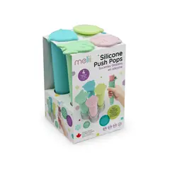 GENERICO - Pack 4 Moldes de Helado Push Pops Melii