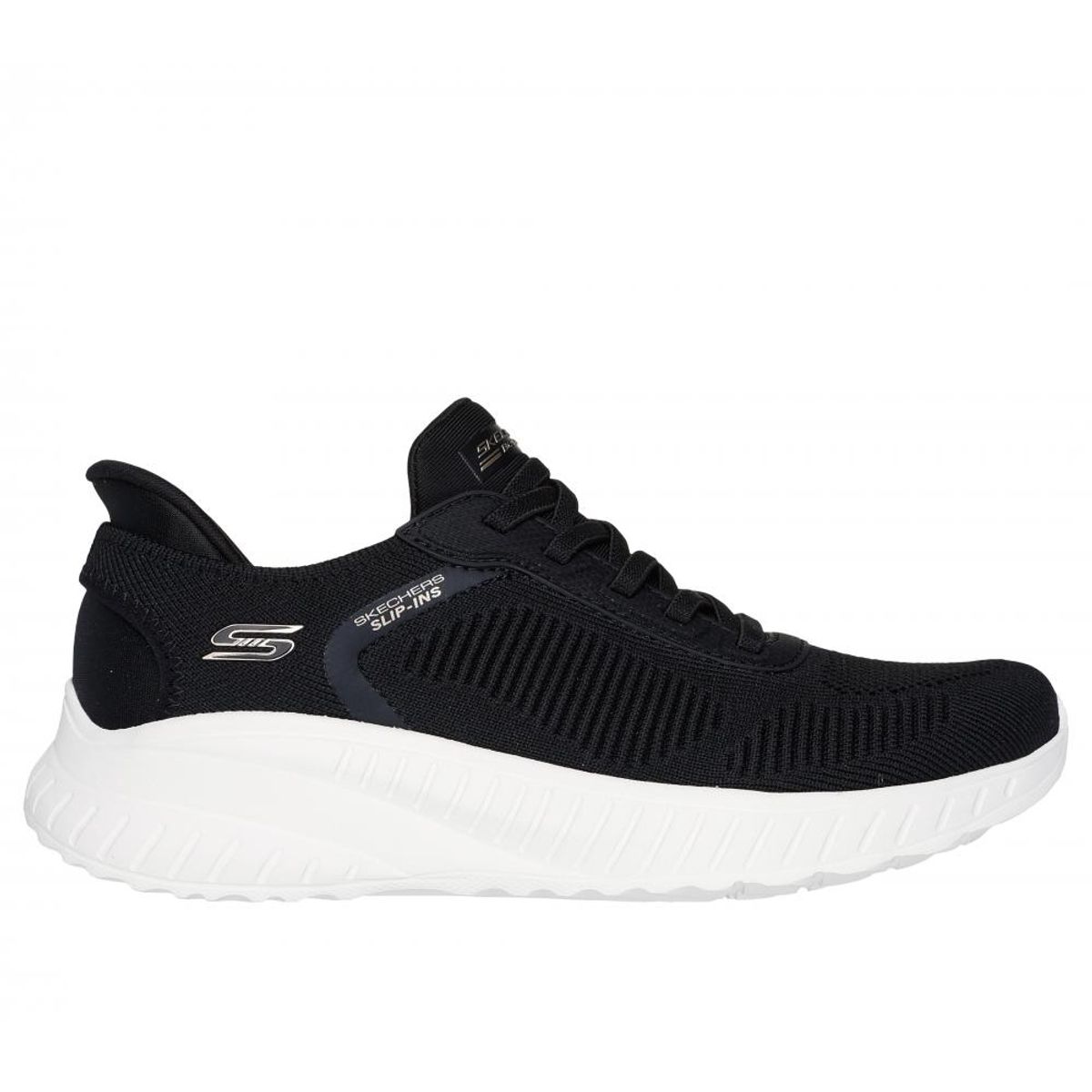 SKECHERS - Zapatilla Mujer Skechers Slip-ins: Bobs Squad Chaos A Negro