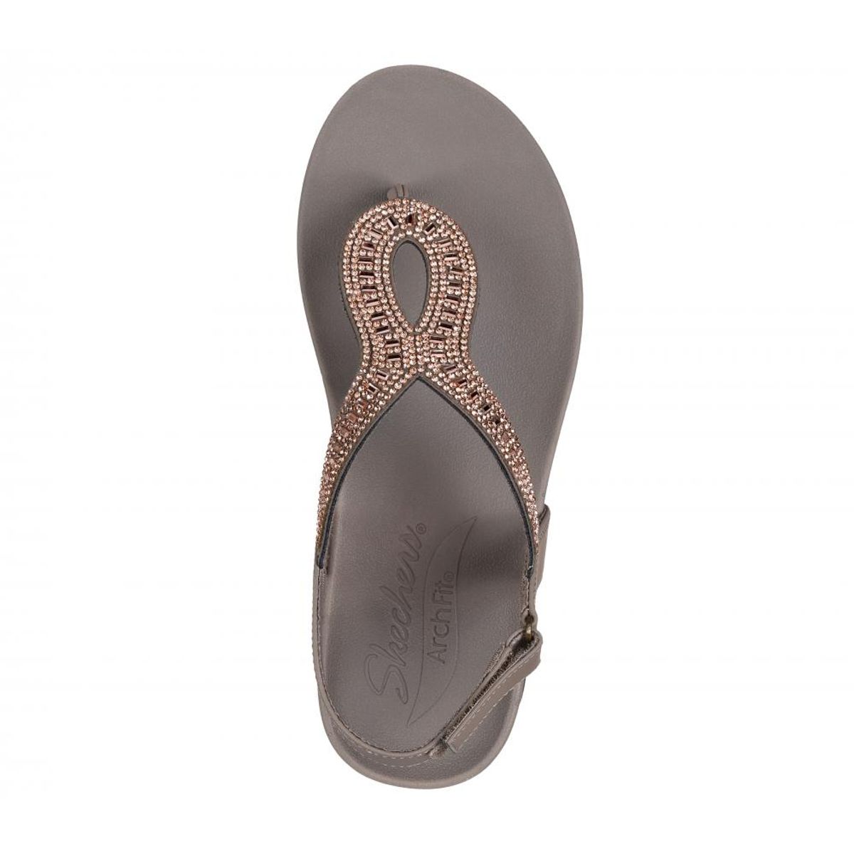 SKECHERS - Sandalia Mujer Arch Fit Meditation Krystal Café Skechers