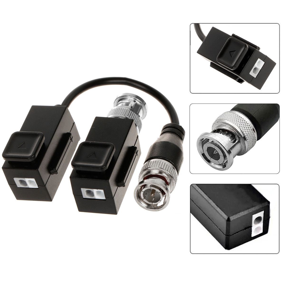 HIKVISION - Balun de Video Pasivo Hikvision HD-TVI/CVI/AHD/CVBS 2MP a 4K