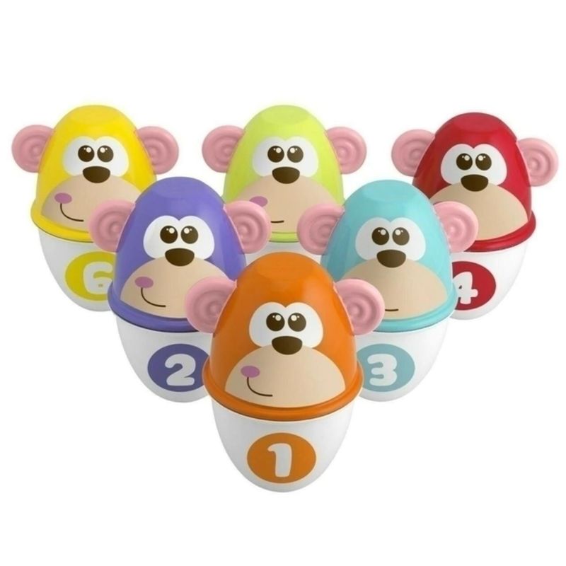 CHICCO - Juego de Bolos Monkey Strike de Chicco