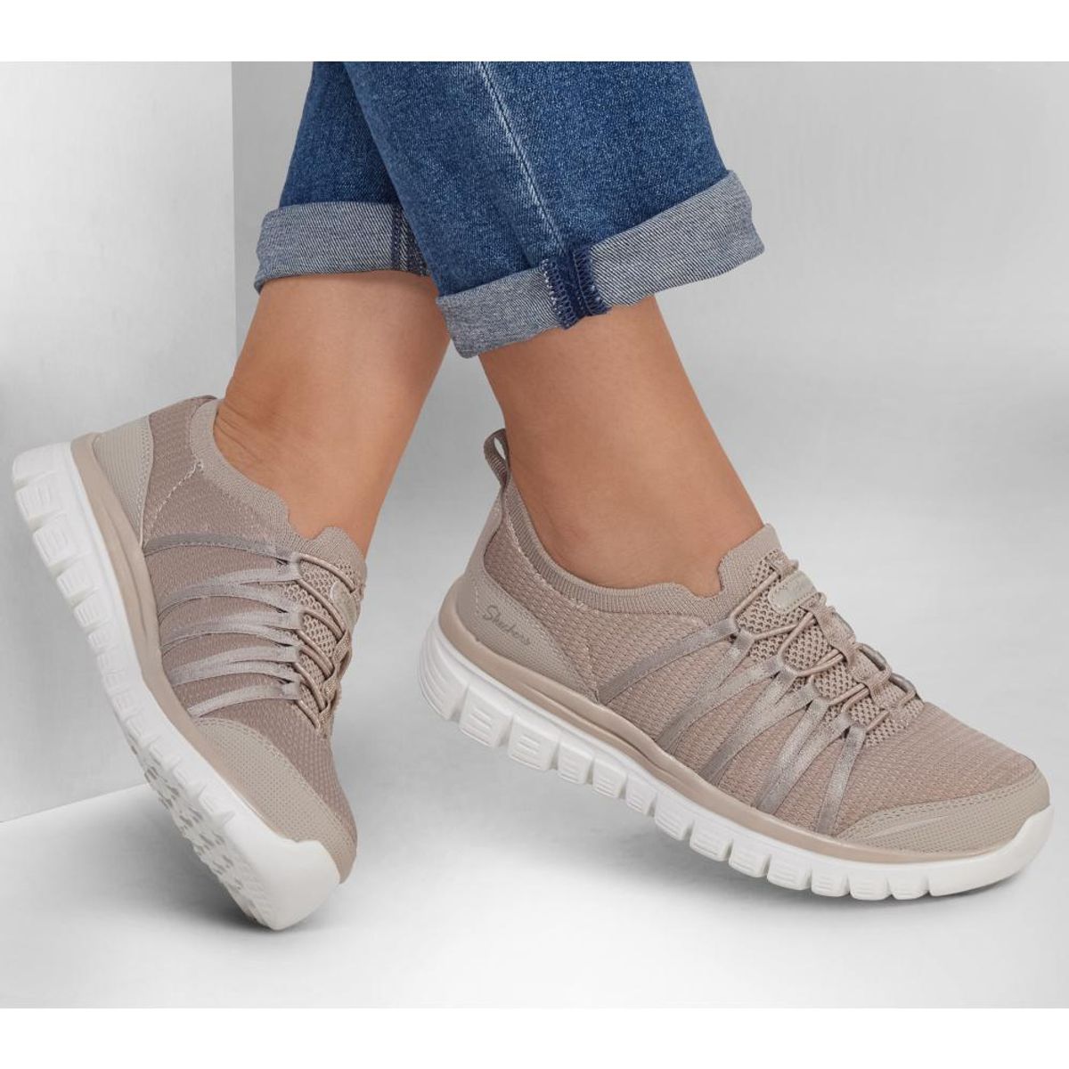 SKECHERS - Zapatilla Mujer Graceful Soft Soul Beige Skechers