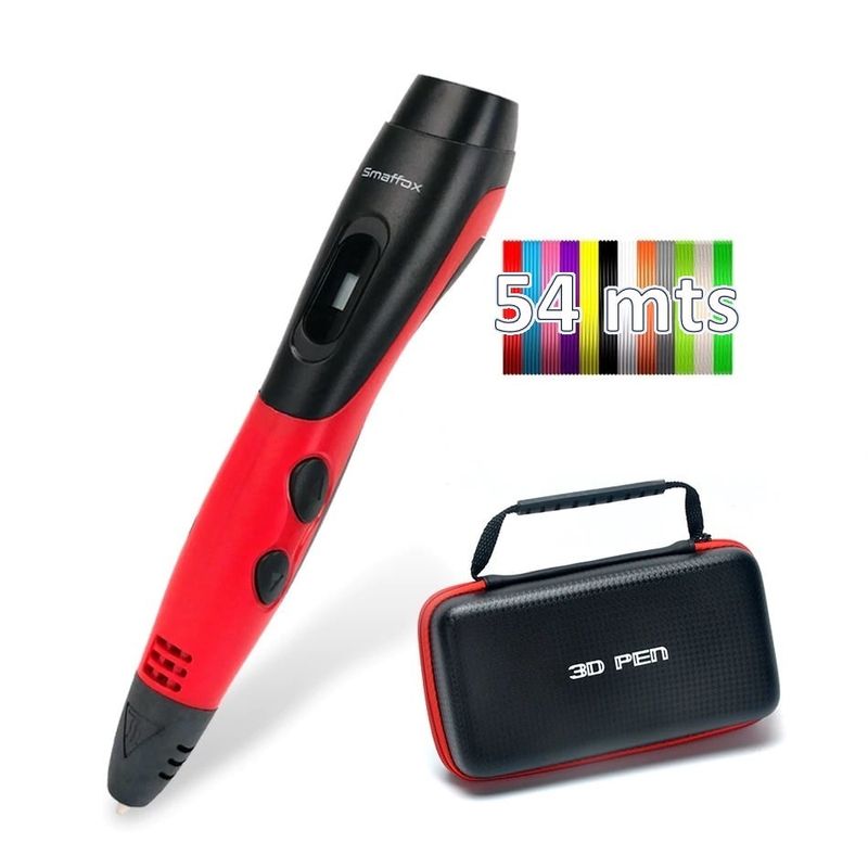 SMAFFOX - Lapiz impresora 3D ABS Smaffox SM-01 54m + Estuche