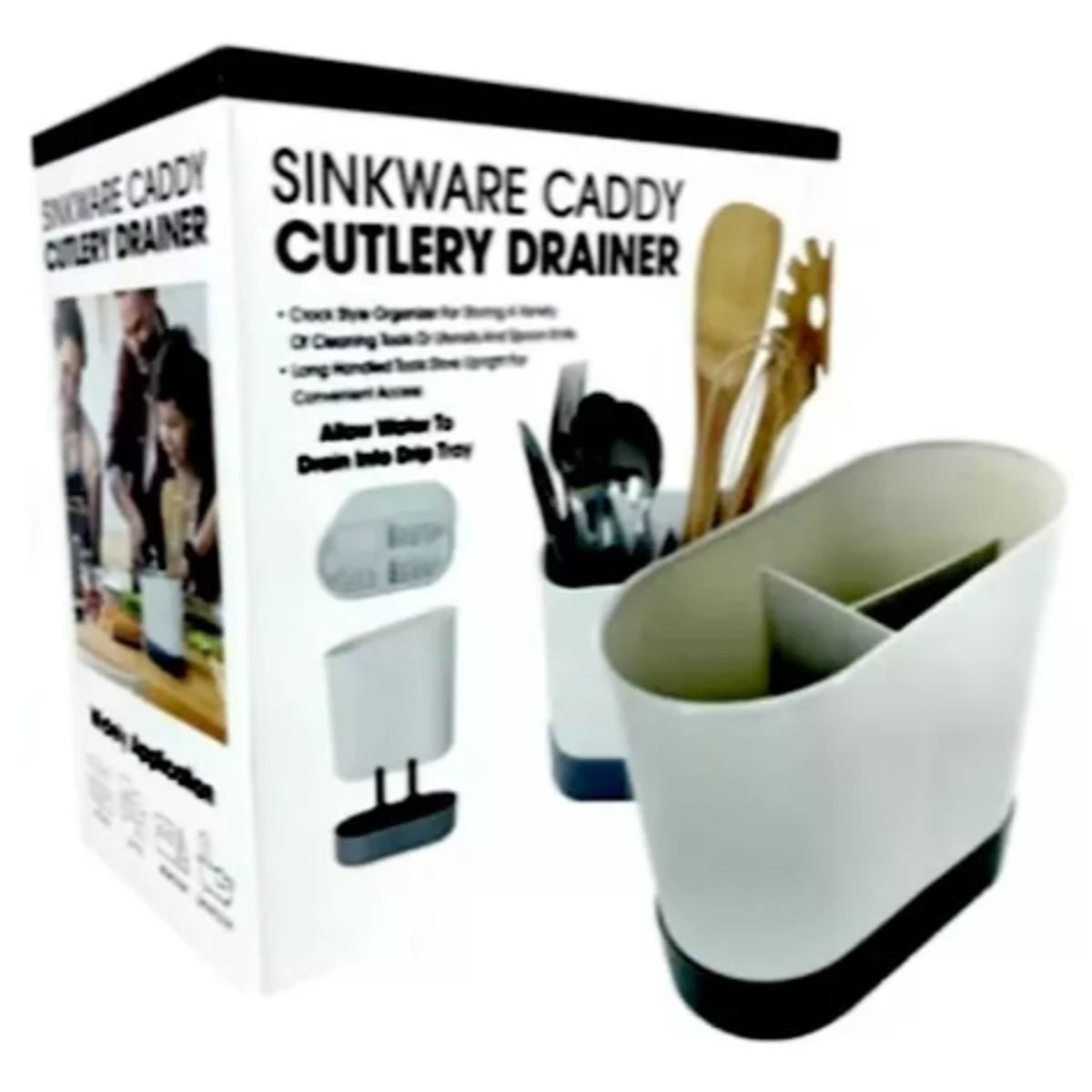 GENERICO - Porta Cubierto Y Utensilios Escurridor Y Organizador