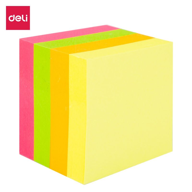 DELI - pack de 6 Notas adhesivas cuadradas 51x51mm 4x100hojas