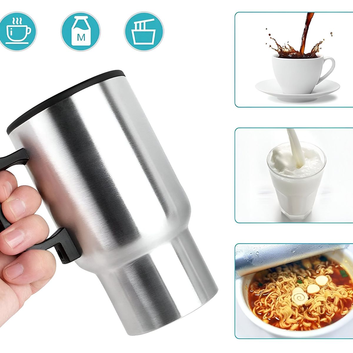 GENERICO - Vaso Mug Termico Cooler Electrico Para Auto Culers Camping