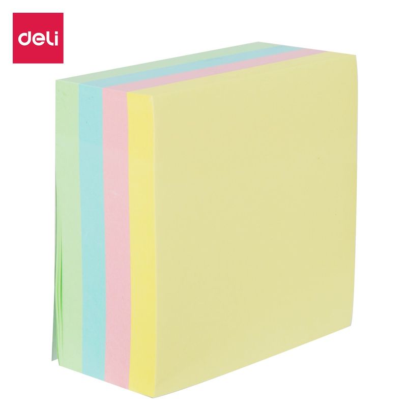 DELI - pack 4 Notas Adhesivas Pastel 76x76mm 400hojas