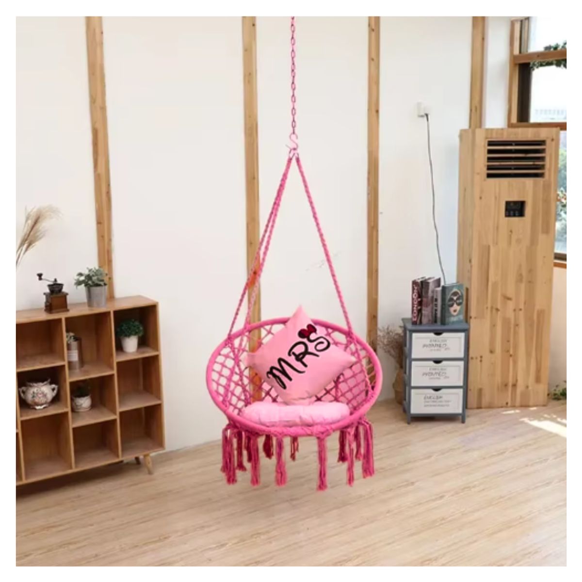 GENERICO - Silla Colgante Hamaca De Macramé Para Terraza o Living