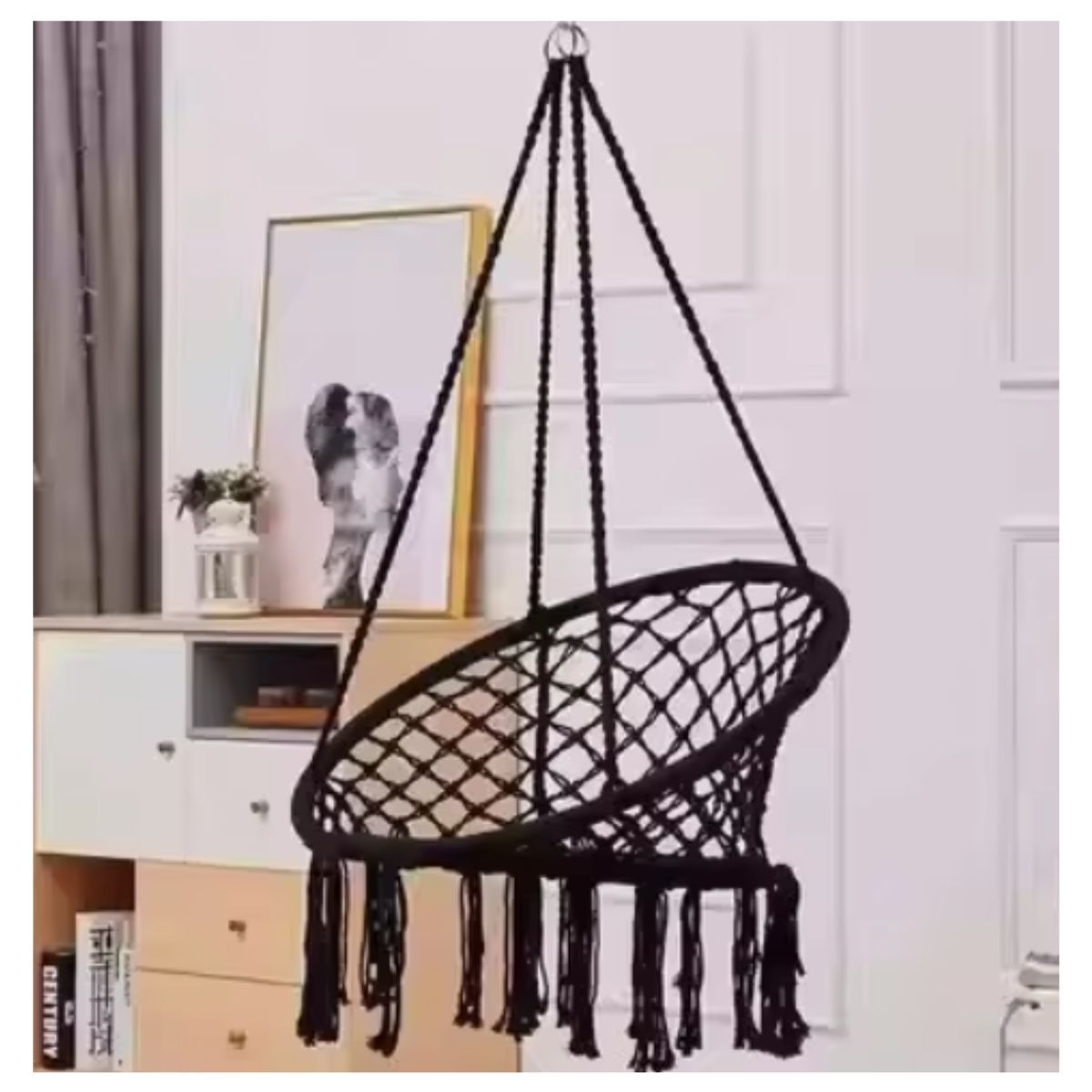 GENERICO - Silla Colgante Hamaca De Macramé Para Terraza o Living