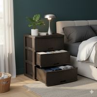 Cajones De 3 Niveles Multiusos Gavetero Cómoda 3 Pisos Marca