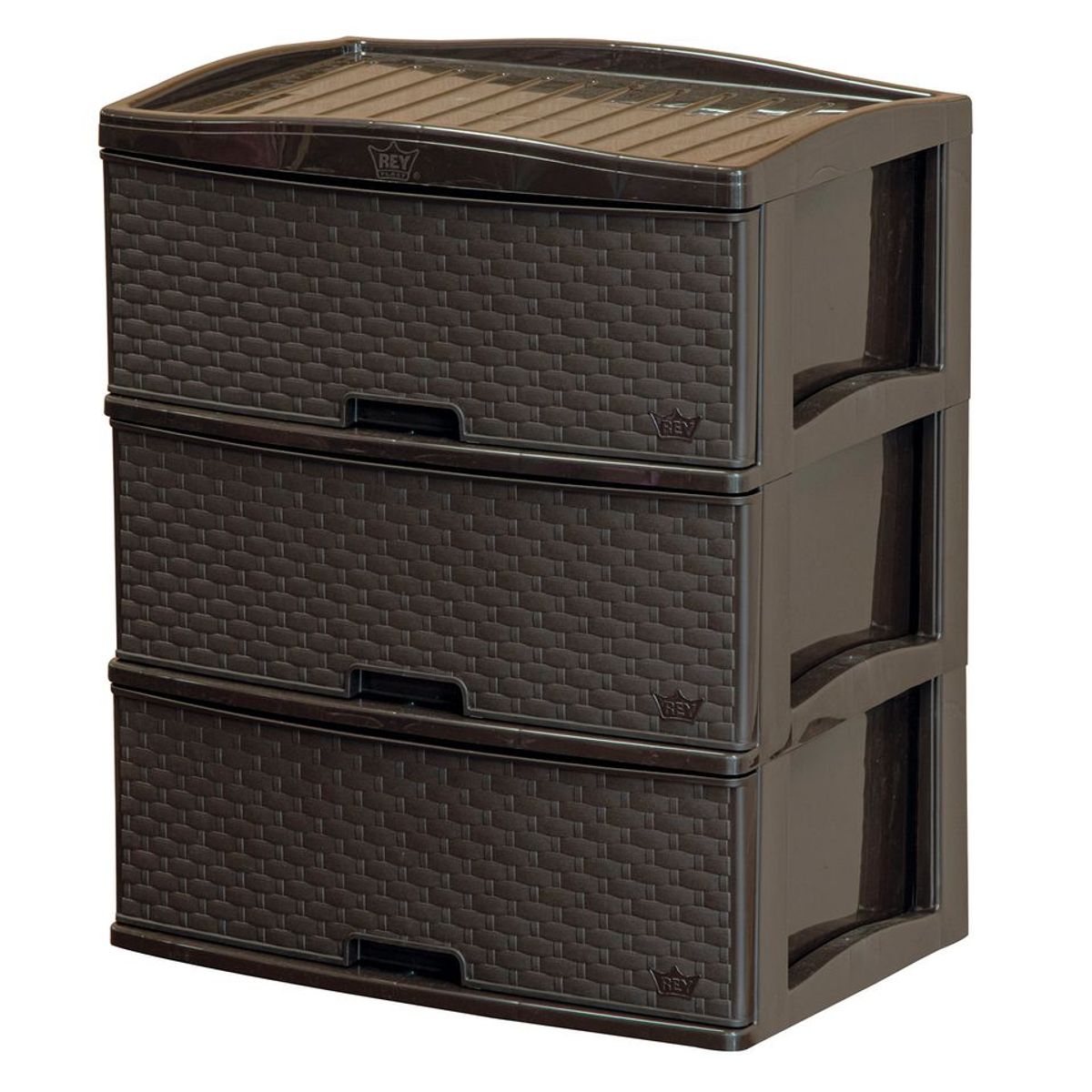 REYPLAST - Cajones De 3 Niveles Multiusos Gavetero Cómoda 3 Pisos Marca Reyplast