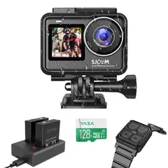 SJCAM - Cámara Deportiva SJ10 PRO cargador 2 baterias reloj y mic