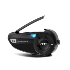 EJEAS - Intercomunicador y Manos libres Bluetooth Radio FM 800m Q2