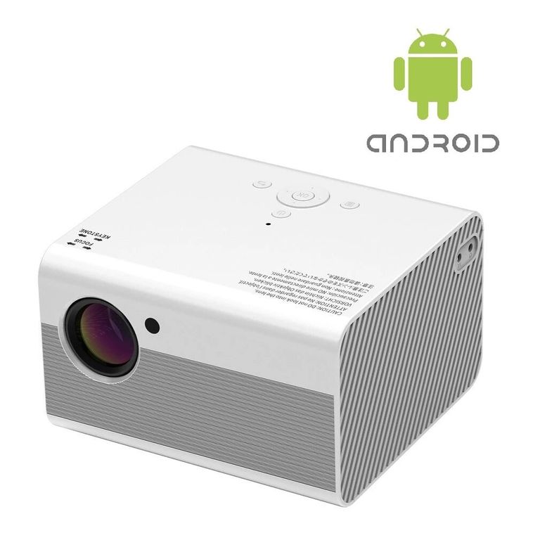 CASTLETEC Proyector LED Android Full HD 1080P 200 ANSI T10