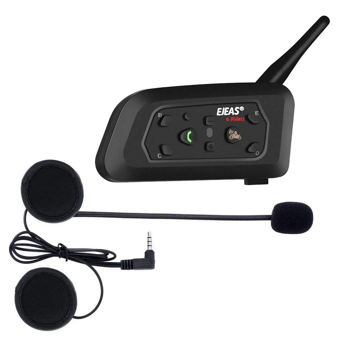 EJEAS - Manos Libres Bluetooth Intercomunicador Y Ejeas V6 PRO