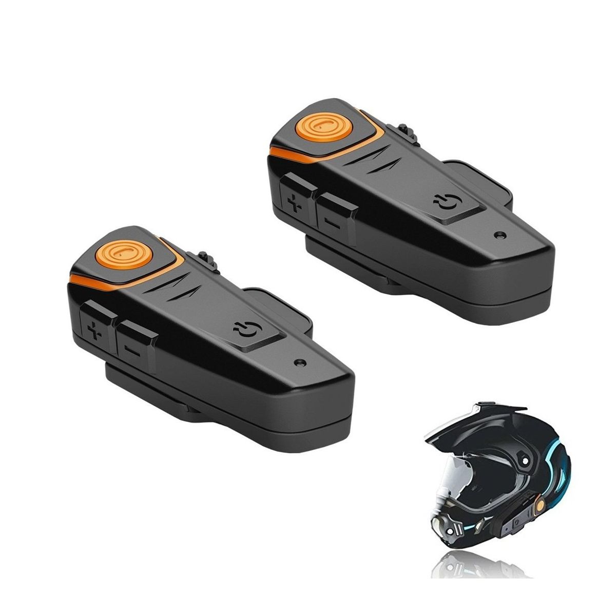GENERICO - Pack 2 x Intercomunicador Manos Libre Bluetooth Bt-S2