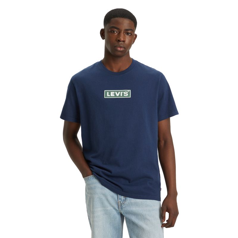 LEVIS - Polera Hombre Ss Relaxed Fit Tee Azul Levis