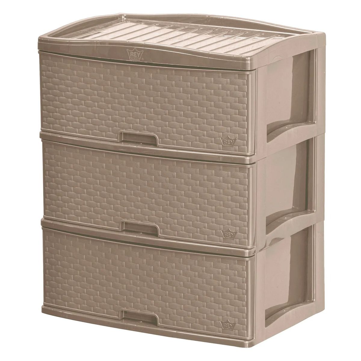 REYPLAST - Cajones De 3 Niveles Multiusos Gavetero Cómoda 3 Pisos Marca Reyplast