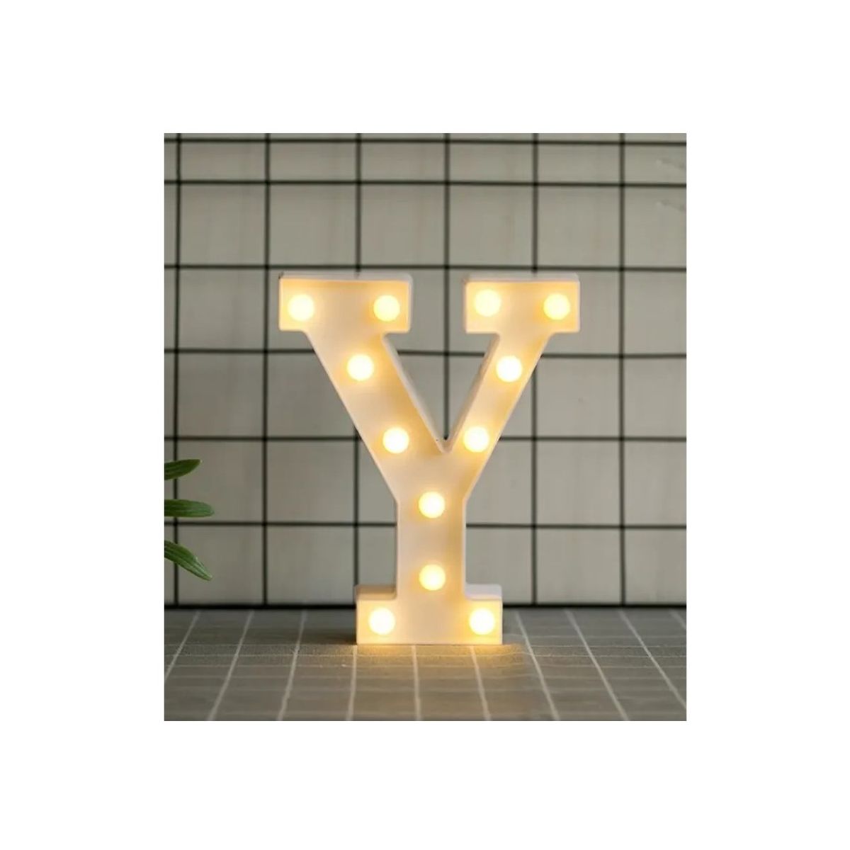 GENERICO - Letras con Luces Led «Y»