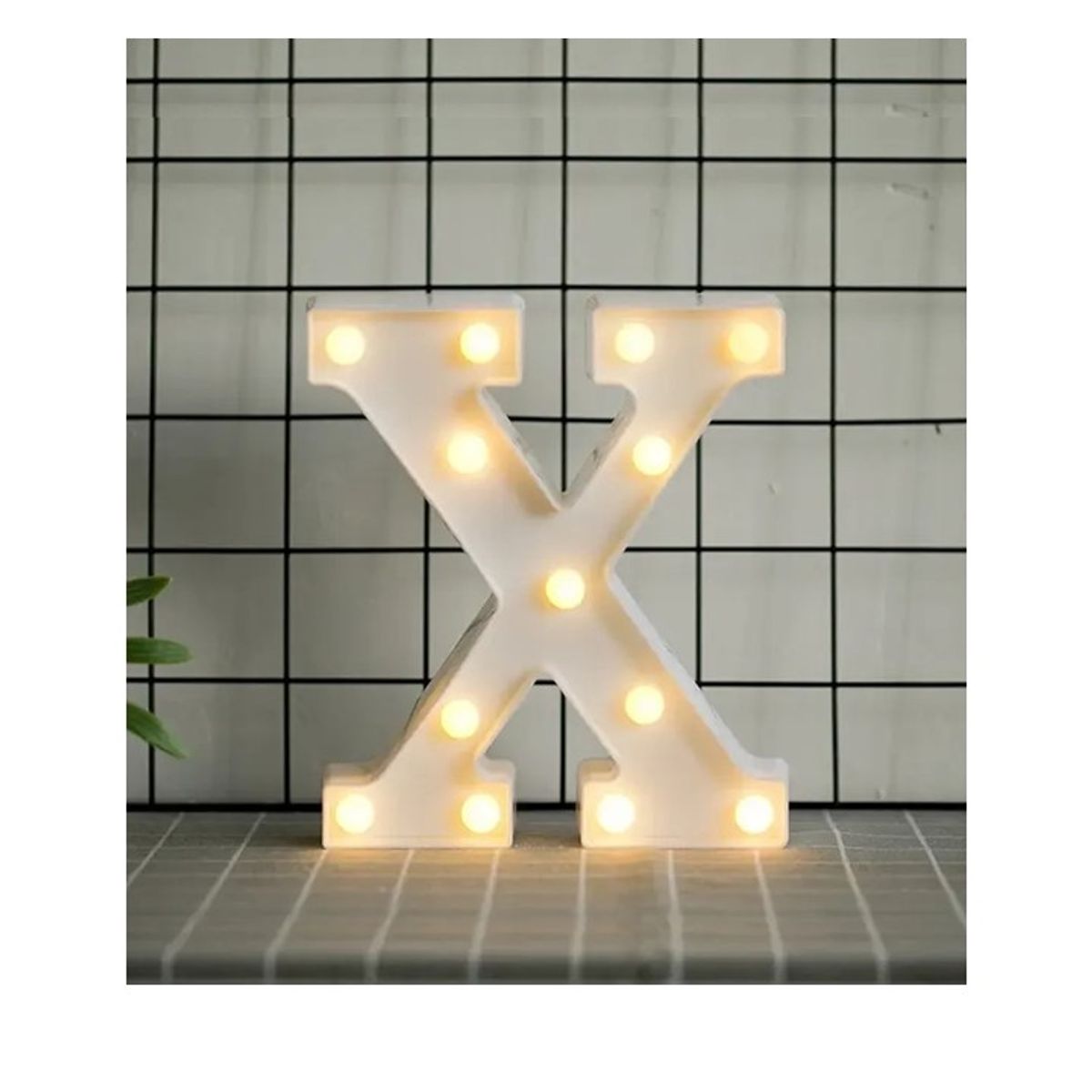 GENERICO - Letras con Luces Led «X»