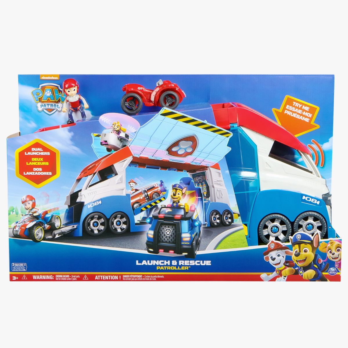 PAW PATROL - Vehiculo De Rescate Paw Patrol Patroller Lanza Y Rescata