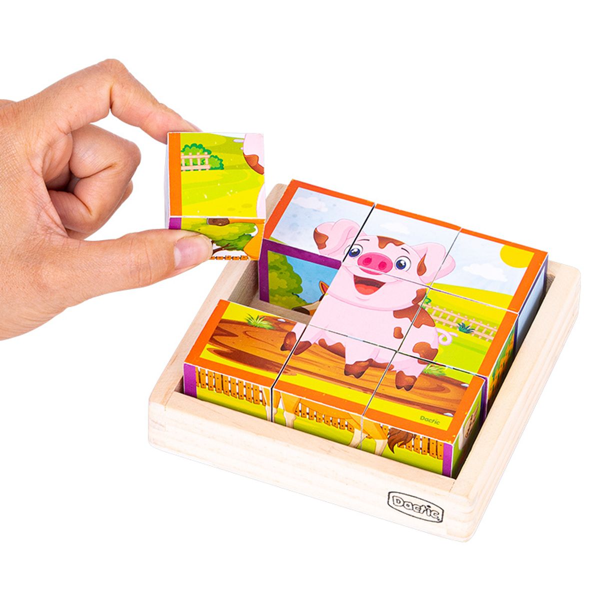 DACTIC - Puzzle Cubo Animales