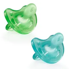 CHICCO - Pack de Chupetes Physio Soft 16-36m Azul - Verde