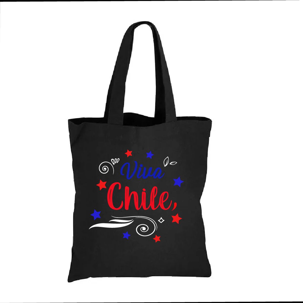 GENERICO - BOLSO TOTE BAG  VIVA CHILE FIESTAS PATRIAS 35 X 40 CM