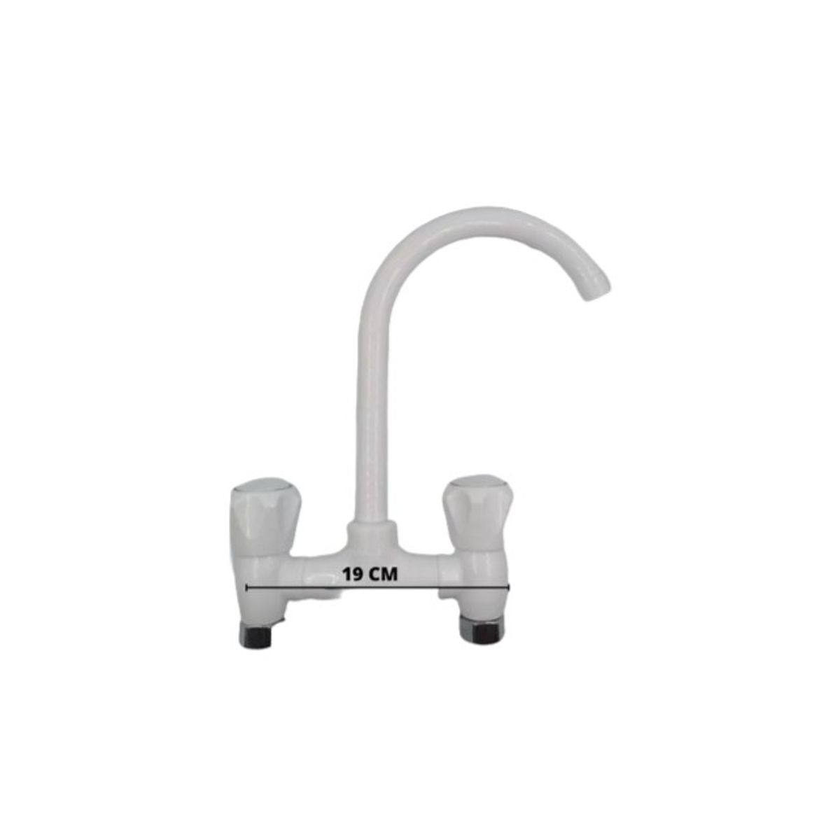 TODOK - Llave Blanca Dos Manillas Cuello de Cisne  A10994