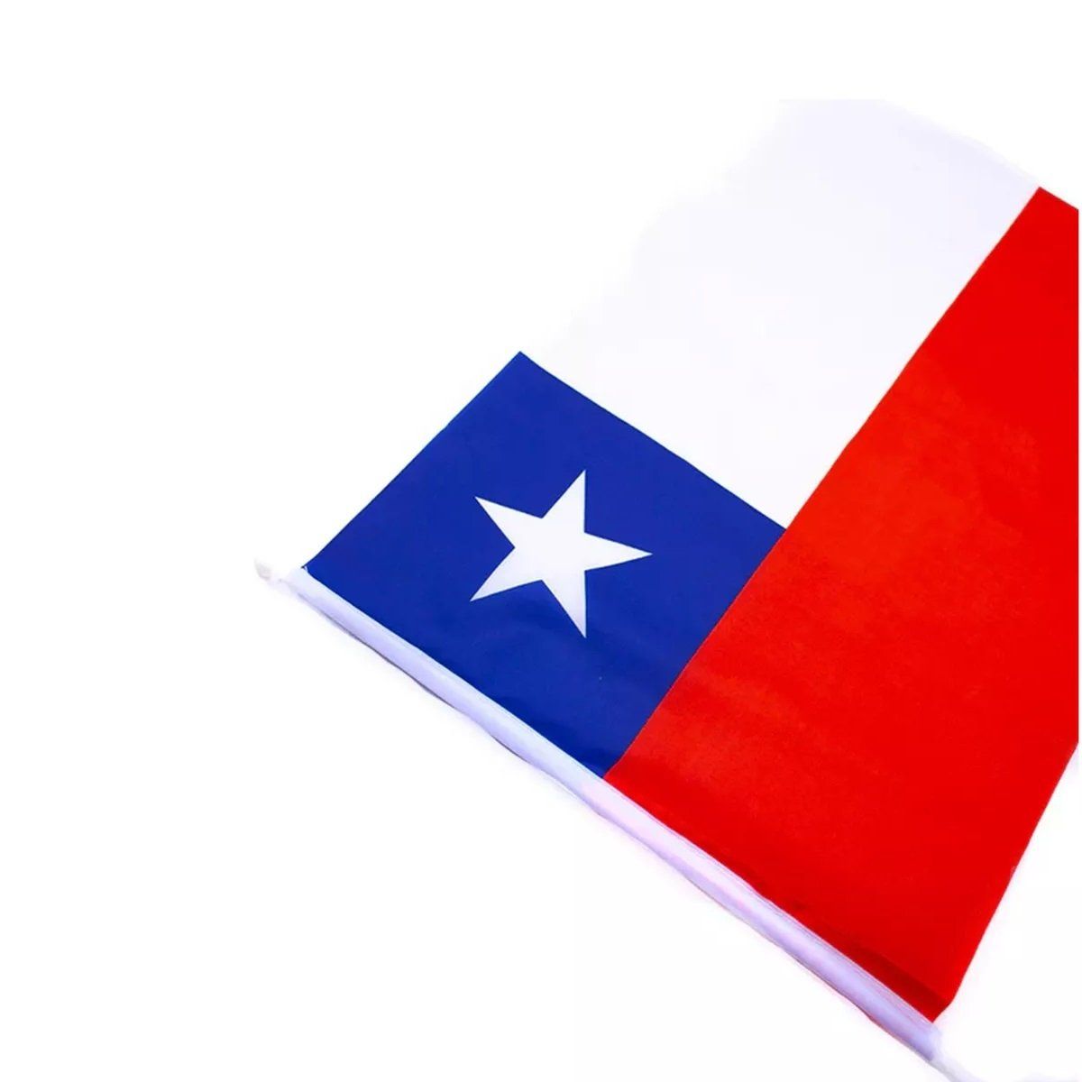 GENERICO - Banderas De Chile Auto Fiestas Patrias Banderin 20x30cm