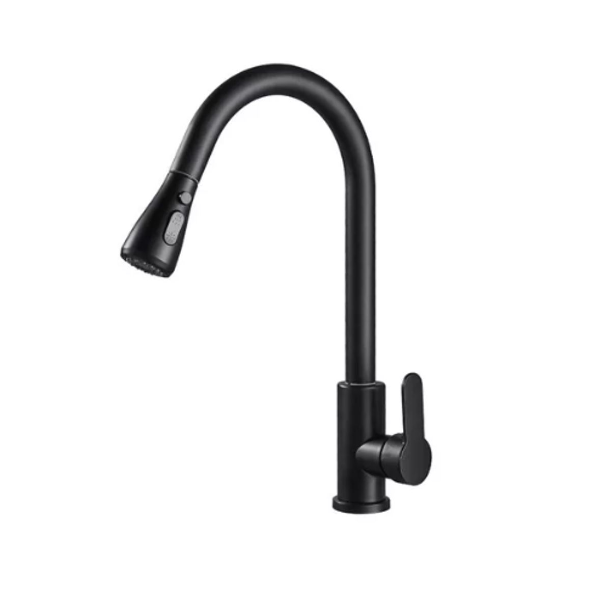 GENERICO - Llave Monomando Lavaplatos Profesional Extraíble Negra