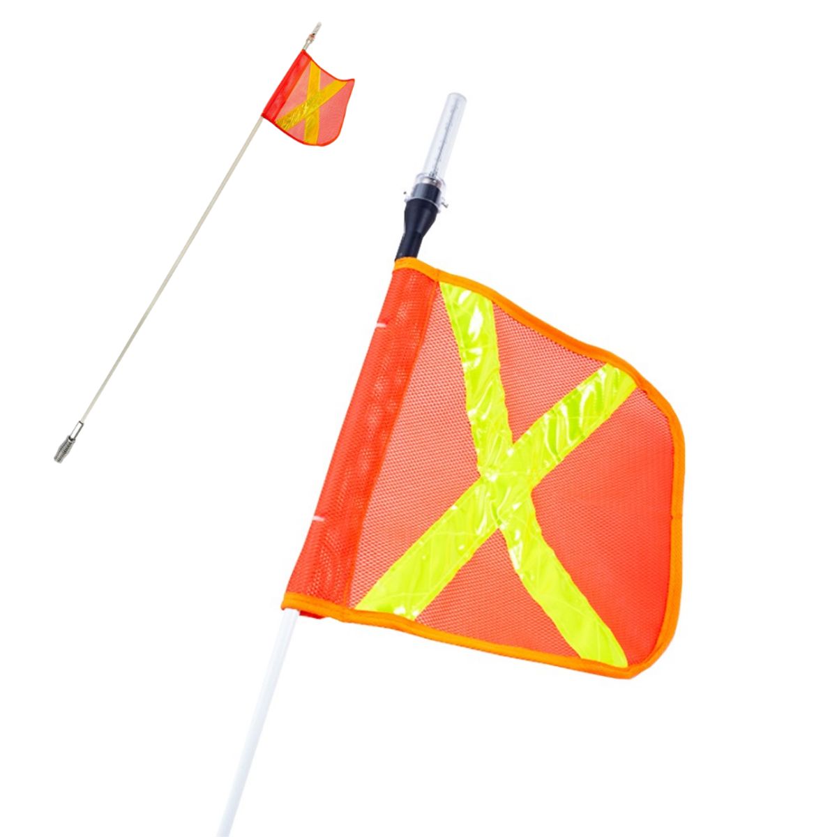 GENERICO - Pértiga Minera 3 Metros Para Camionetas Con Luz Led Minería