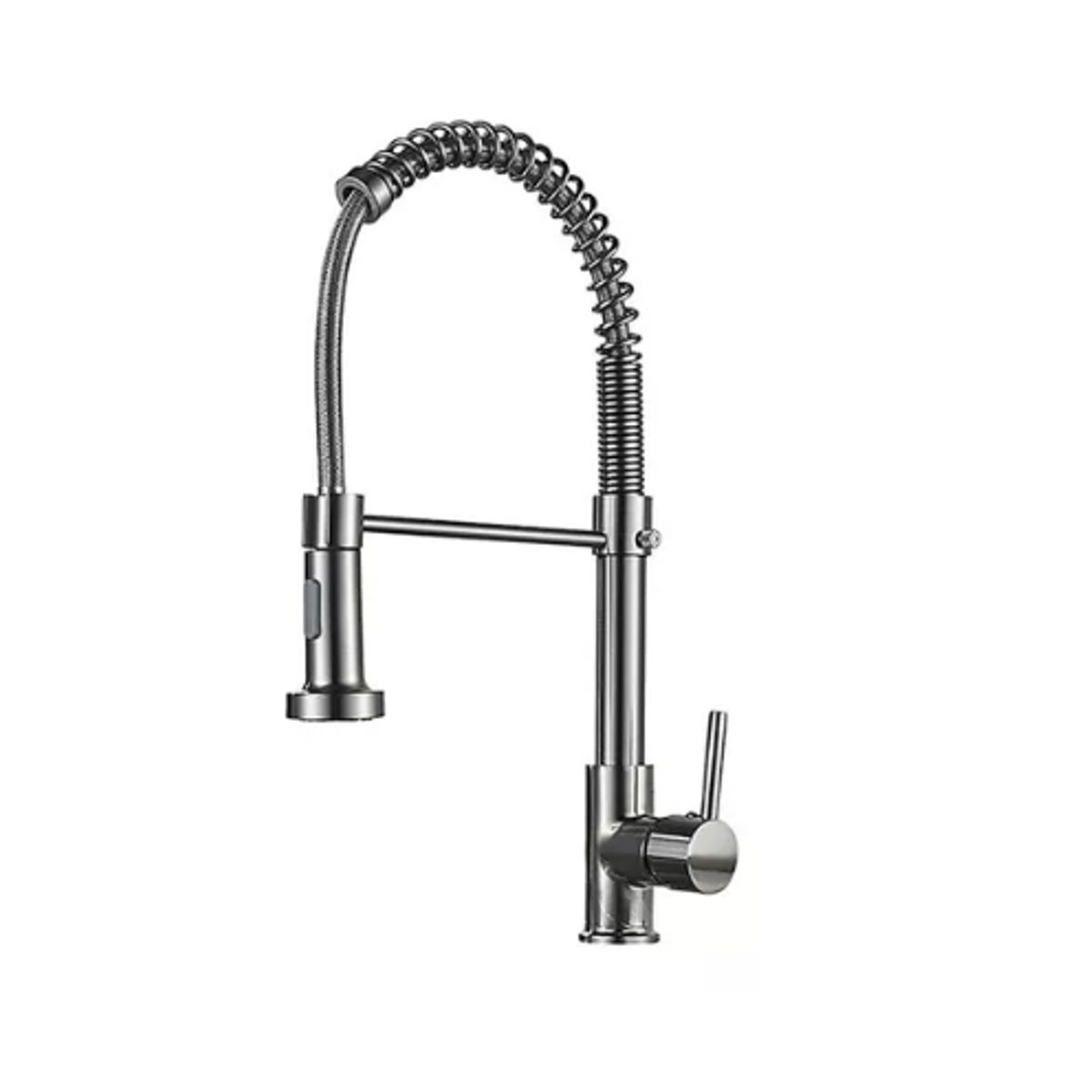 GENERICO - Llave Lavaplatos Plateada Flexible Acero Inox Grifo 360°