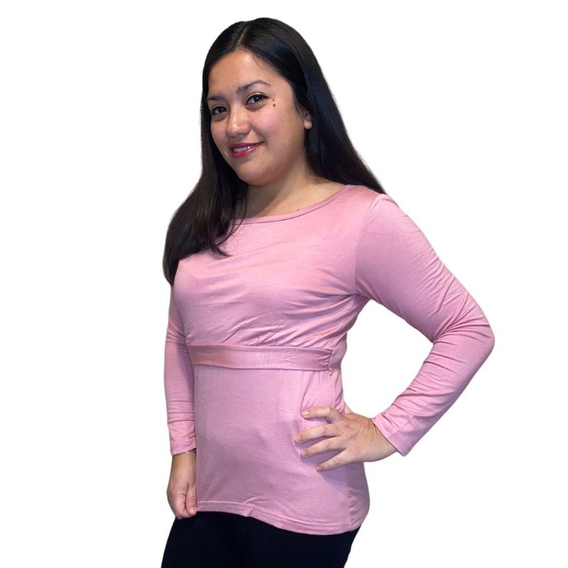 PARA LACTAR - Polera de lactancia Rosa