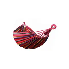 PUNTO STORE - Hamaca De 180x150cms De Algodón Con Diseño Color Rojo - Ps