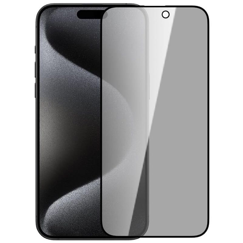 GENERICO - Lamina de Vidrio Para iPhone 15 Pro Max - Privacidad