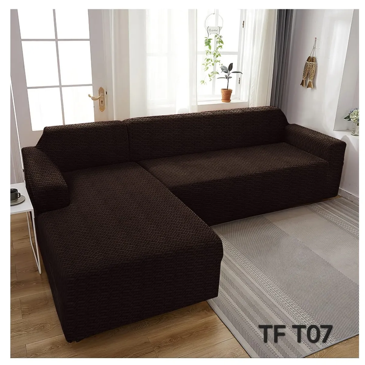 GENERICO - fundas de sillones estilo L  TEXTURIZADO