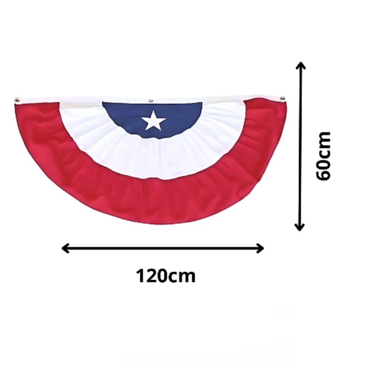 GENERICO - Bandera Escarapela De Chile 120x60cm Fiestas Patrias