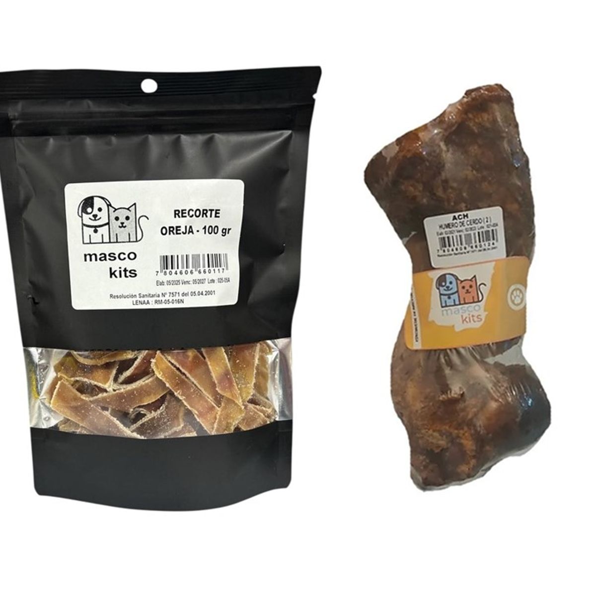 MASCOKITS - Kit Huesos Para Perros Humero Cerdo Snack