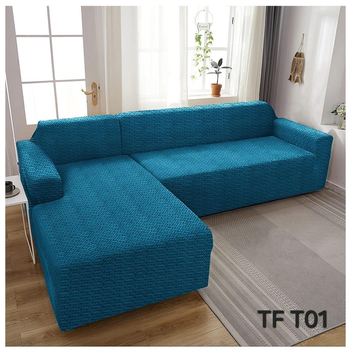 GENERICO - fundas de sillones estilo L  TEXTURIZADO