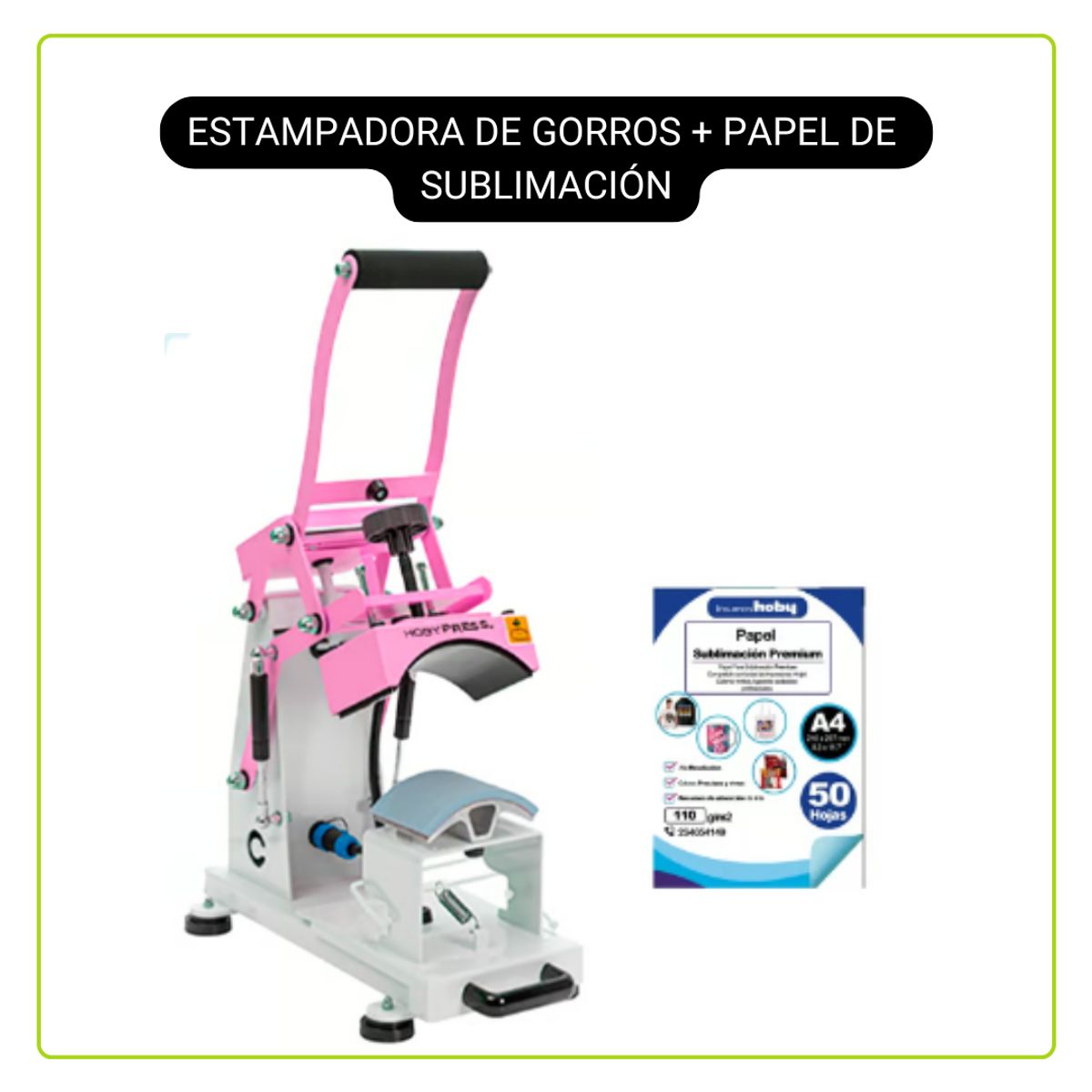 GENERICO - Estampadora de gorros Hoby Press