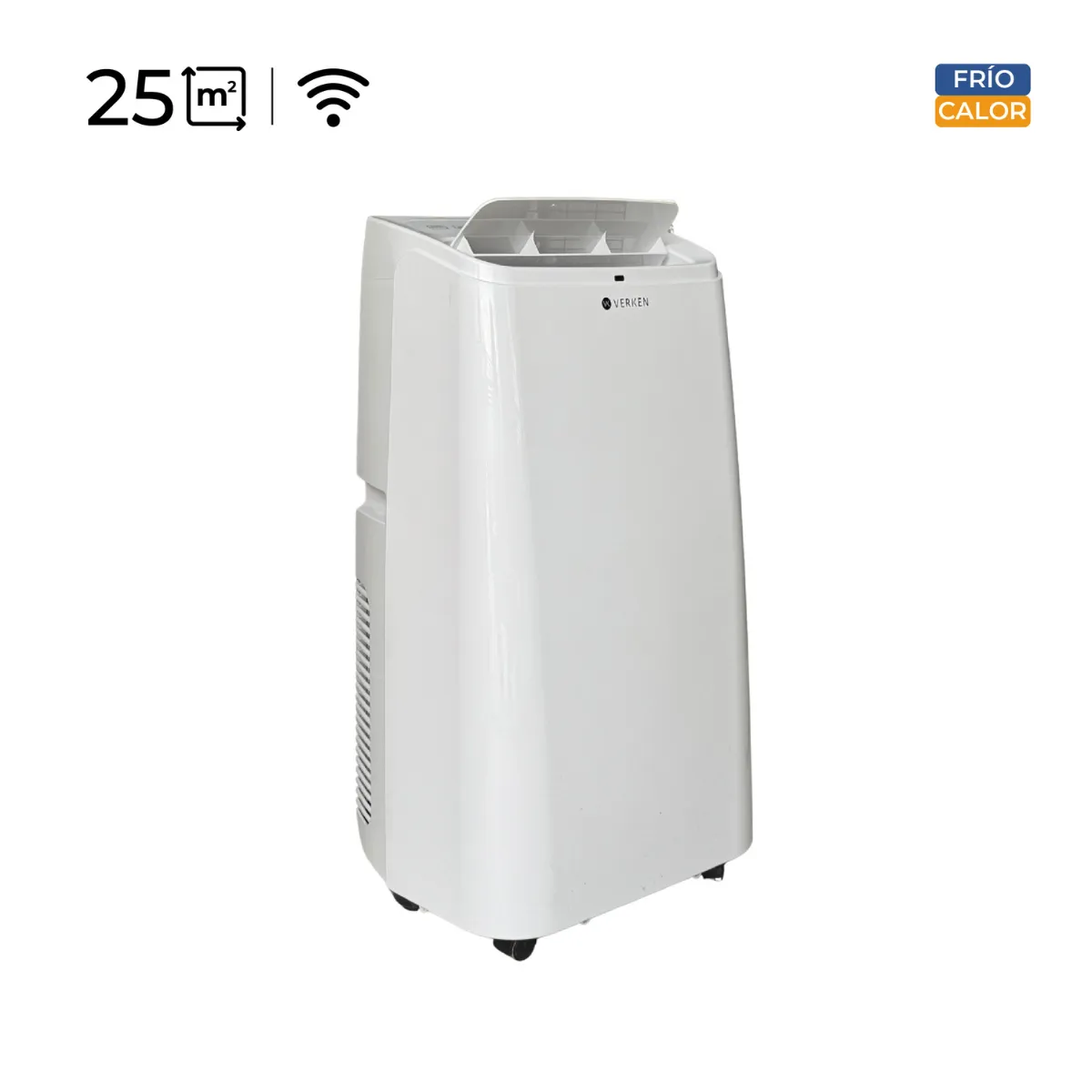 VERKEN - Aire Acondicionado Portátil Calefactor 4 en 1 - 12.000 BTU Frio / Calor Wifi Chamonix
