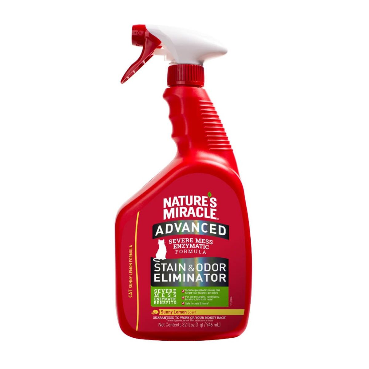 NATURE'S MIRACLE - Eliminador Manchas Advanced Natures Miracle Gato 946 ML.