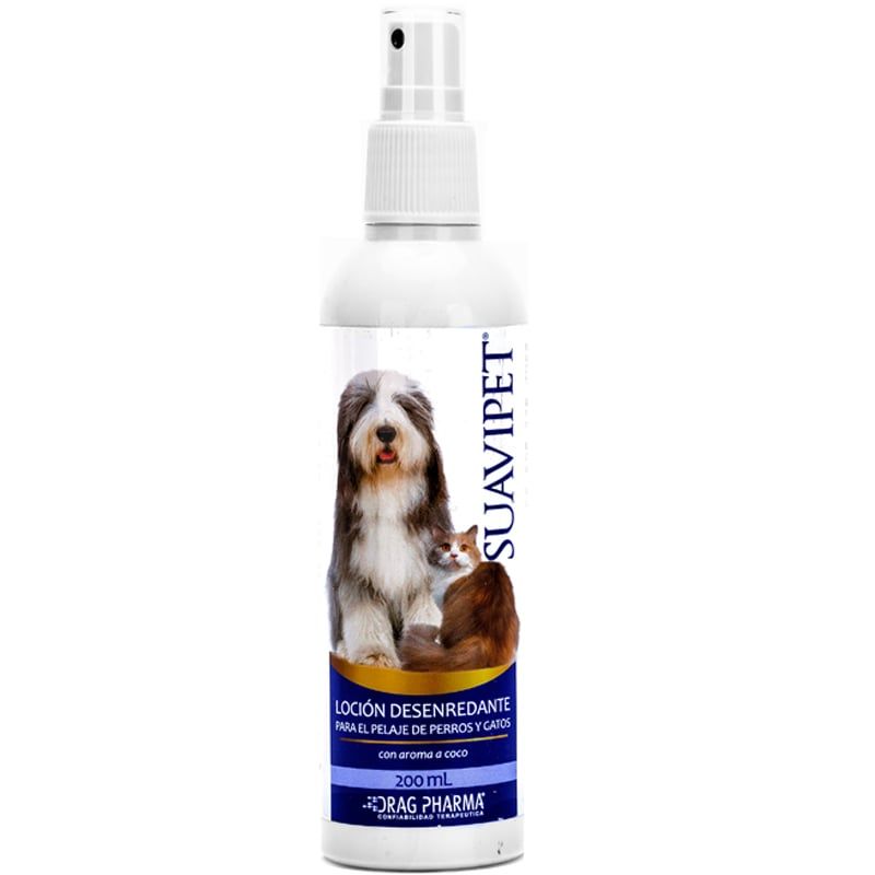 DRAG PHARMA - Locion Desenredante Suavipet 200 ml para Perros y Gatos