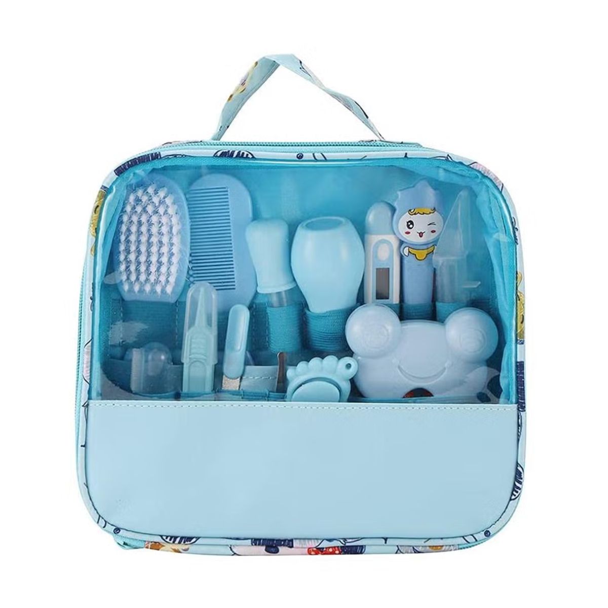 GENERICO - kit de Higiene Cuidado y Aseo Personal para Bebes Celeste