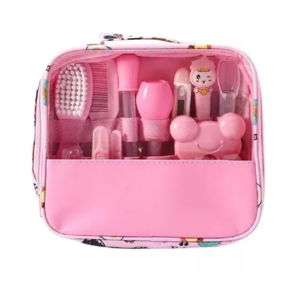 GENERICO - kit de Higiene Cuidado y Aseo Personal para Bebes Rosado