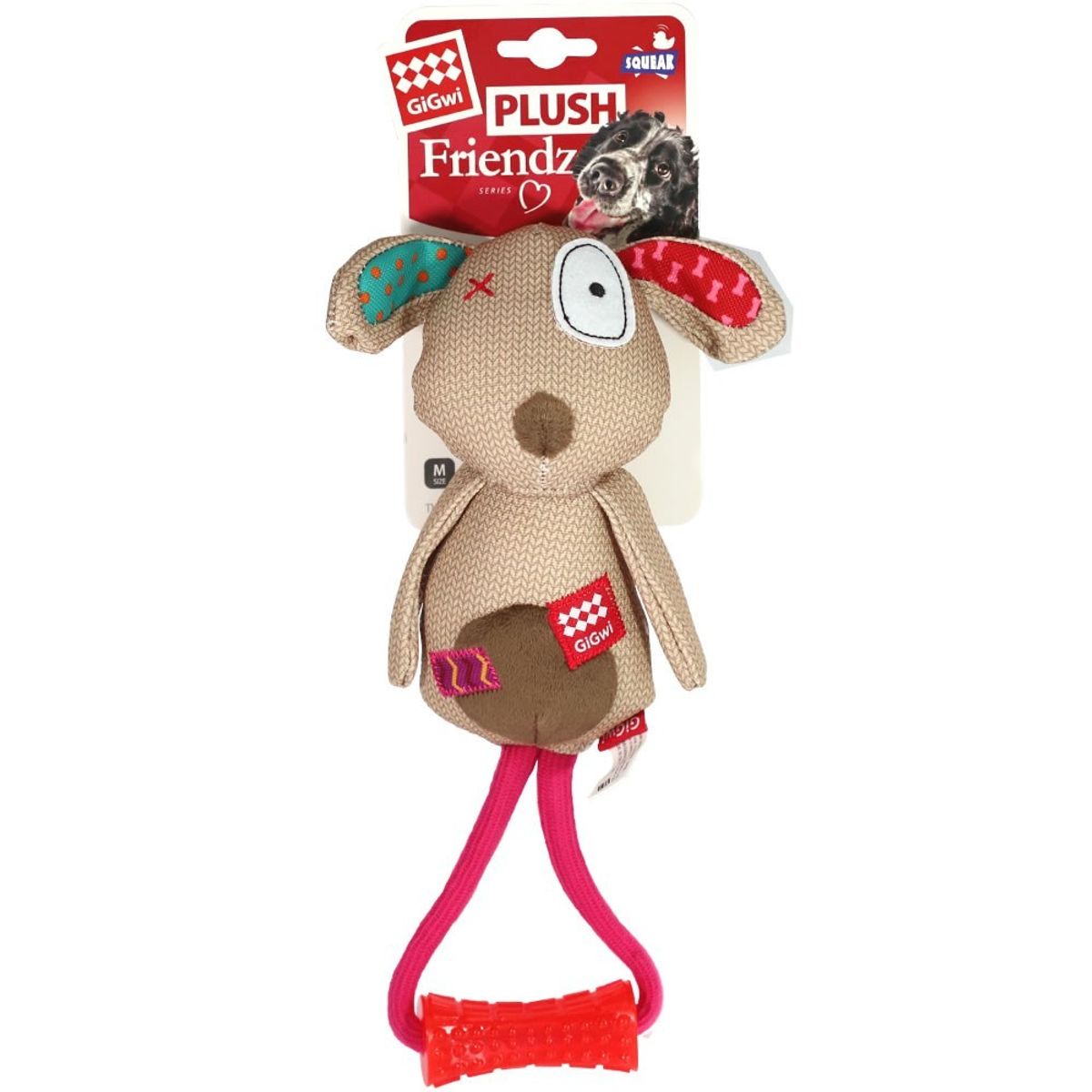 GIGWI - Peluche Perro Plush Friendz Con Stick Gigwi para Perro