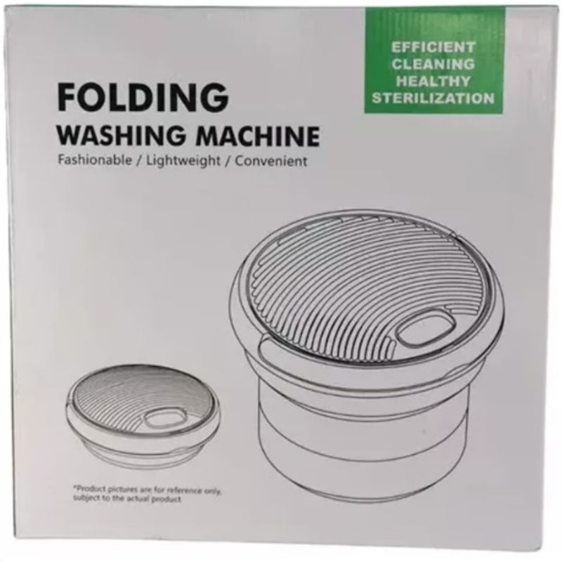 GENERICO - Mini Lavadora Plegable Balde 7 Eléctrica Portátil Retráctil