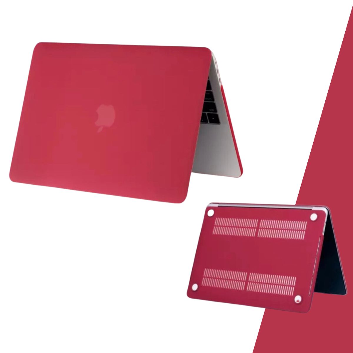 GENERICO - Carcasa para Macbook New Pro 14 A(2442-2779-2918) Vino Tinto Mate